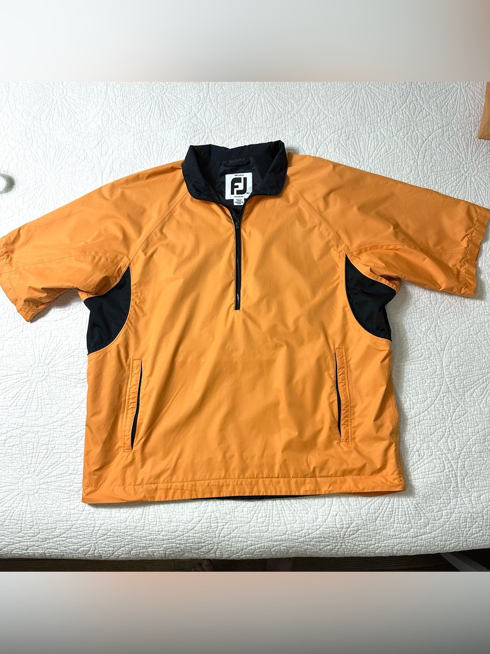 Footjoy Dryjoys Tour Collection 1/2 Zip Short Sleeve Jacket Mens XL